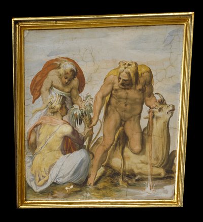 Hercules Kills the Bull from Crete by Marco Marchetti from Faenza